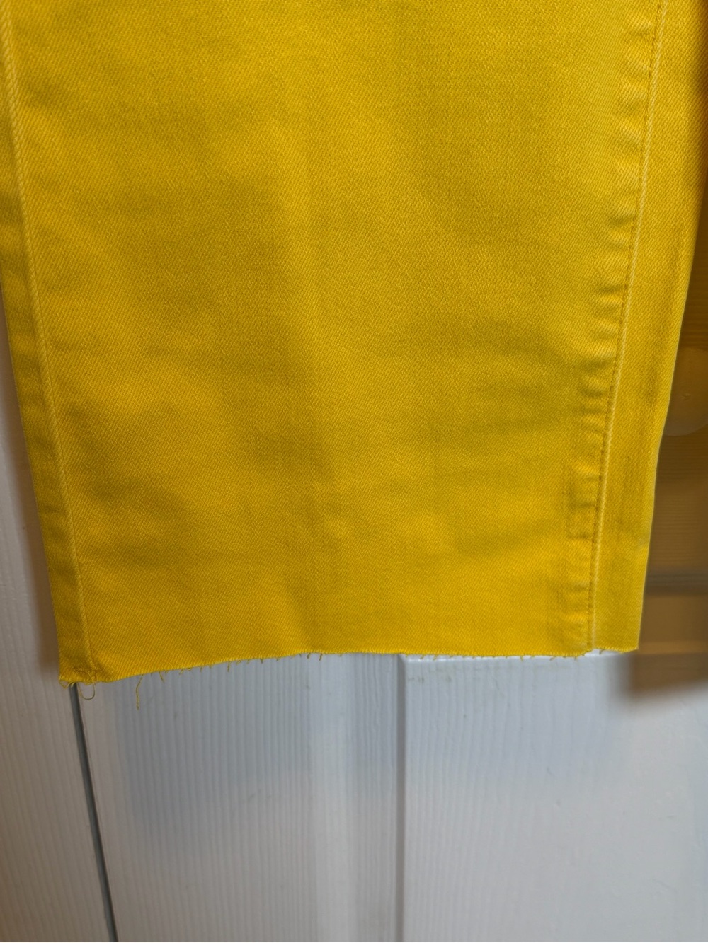 Judy Blue Yellow High Rise Braided Waist Wide Leg Crop Jeans Sz 7/28 NWT - Picture 3 of 8